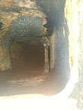 Shifting chimney flue